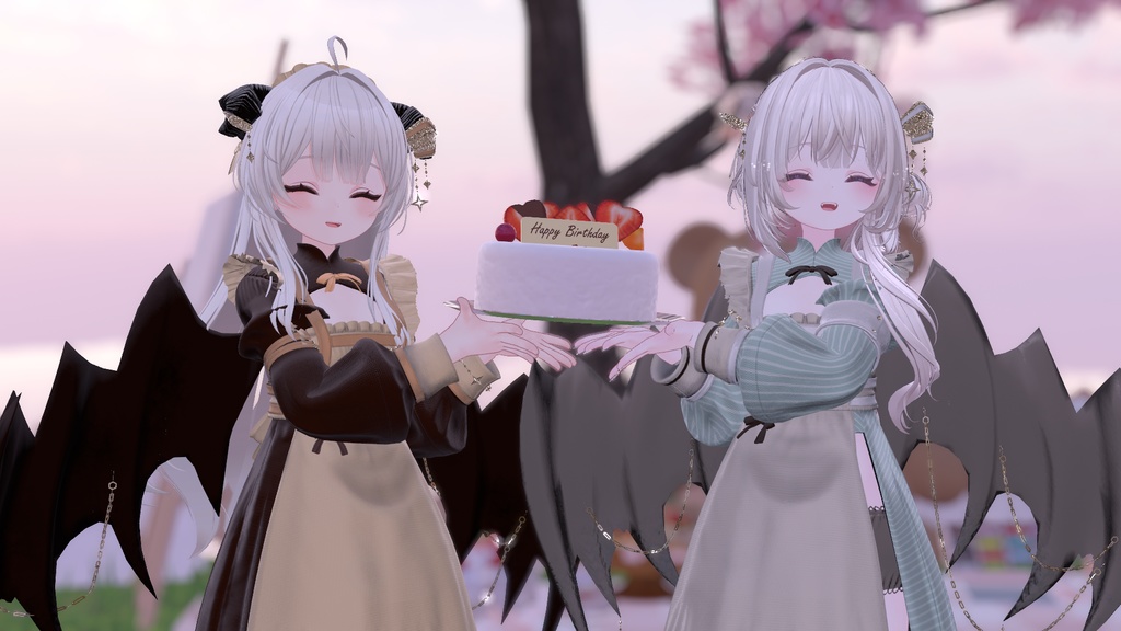 100アバター相当天使&悪魔コーデ ディアベルム&セラフィン Diabellum & Seraphine(VRChat向衣装)#mumu_shop