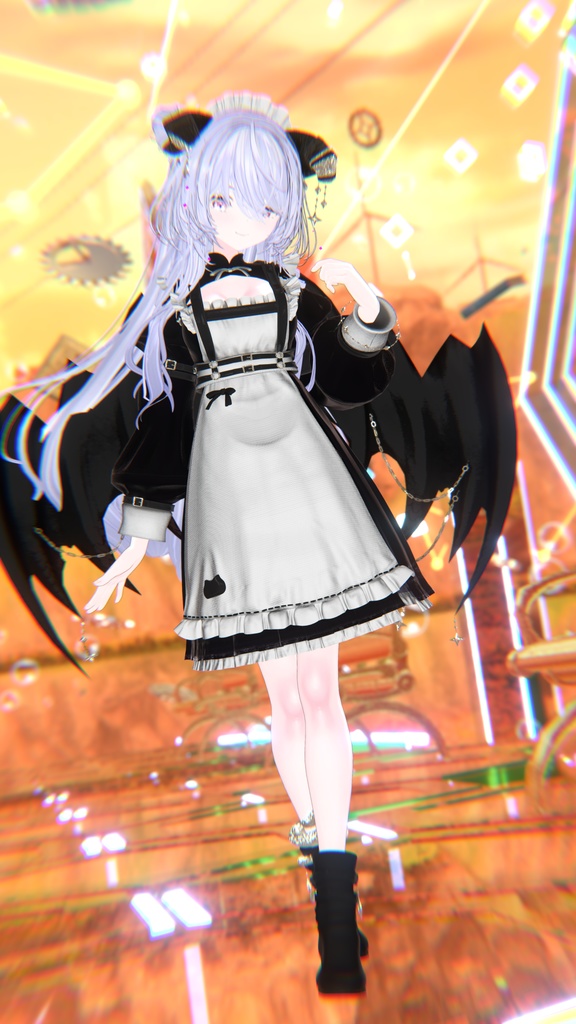 100アバター相当天使&悪魔コーデ ディアベルム&セラフィン Diabellum & Seraphine(VRChat向衣装)#mumu_shop