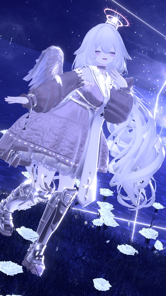 100アバター相当天使&悪魔コーデ ディアベルム&セラフィン Diabellum & Seraphine(VRChat向衣装)#mumu_shop