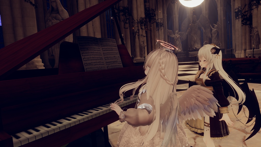 100アバター相当天使&悪魔コーデ ディアベルム&セラフィン Diabellum & Seraphine(VRChat向衣装)#mumu_shop