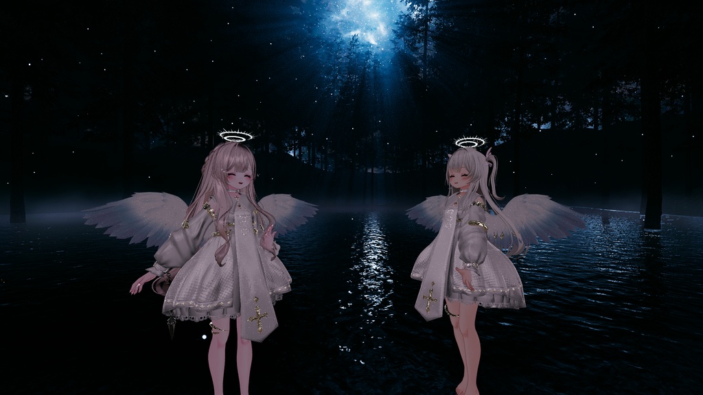 100アバター相当天使&悪魔コーデ ディアベルム&セラフィン Diabellum & Seraphine(VRChat向衣装)#mumu_shop
