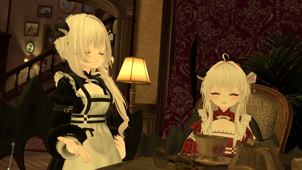 100アバター相当天使&悪魔コーデ ディアベルム&セラフィン Diabellum & Seraphine(VRChat向衣装)#mumu_shop