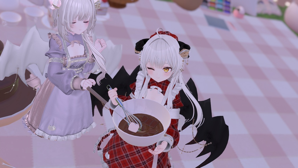 100アバター相当天使&悪魔コーデ ディアベルム&セラフィン Diabellum & Seraphine(VRChat向衣装)#mumu_shop