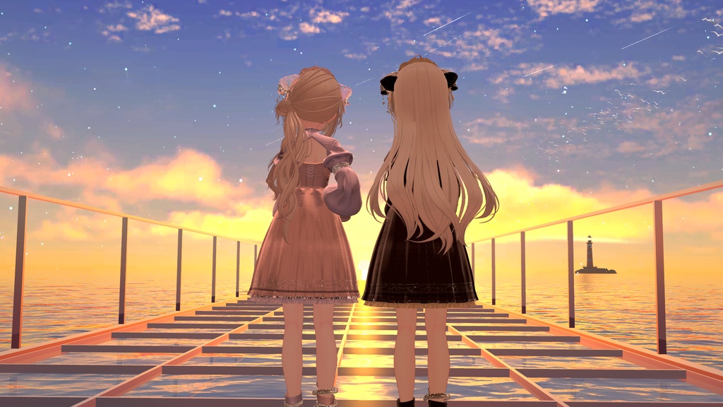 100アバター相当天使&悪魔コーデ ディアベルム&セラフィン Diabellum & Seraphine(VRChat向衣装)#mumu_shop