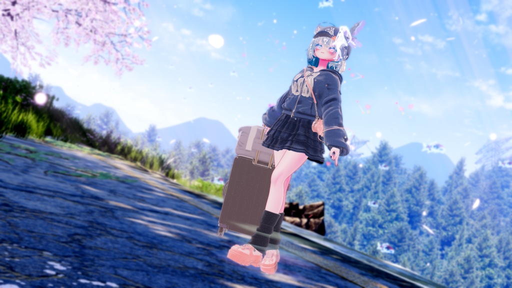 74アバター相当空港コーデ フェリクサ Felixa(VRChat向衣装)#mumu_shop