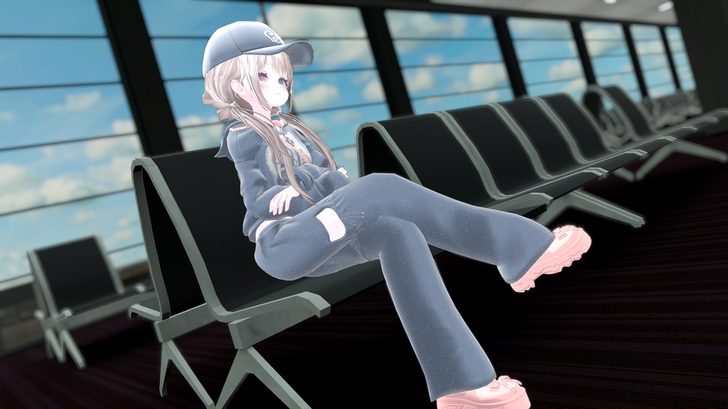 74アバター相当空港コーデ フェリクサ Felixa(VRChat向衣装)#mumu_shop