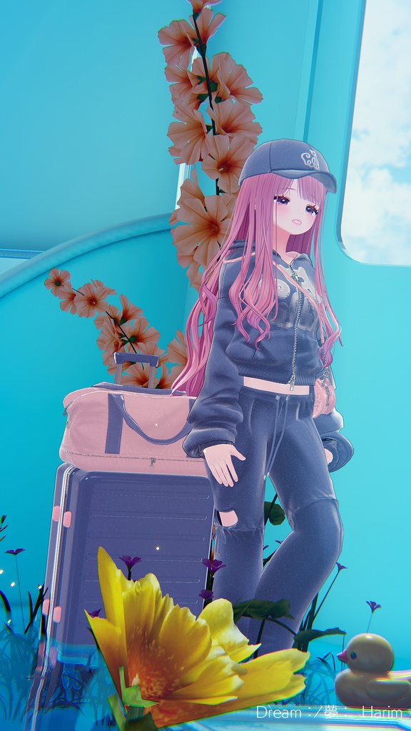 74アバター相当空港コーデ フェリクサ Felixa(VRChat向衣装)#mumu_shop