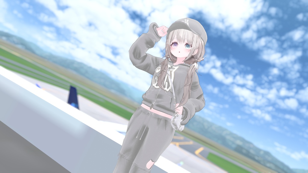 74アバター相当空港コーデ フェリクサ Felixa(VRChat向衣装)#mumu_shop
