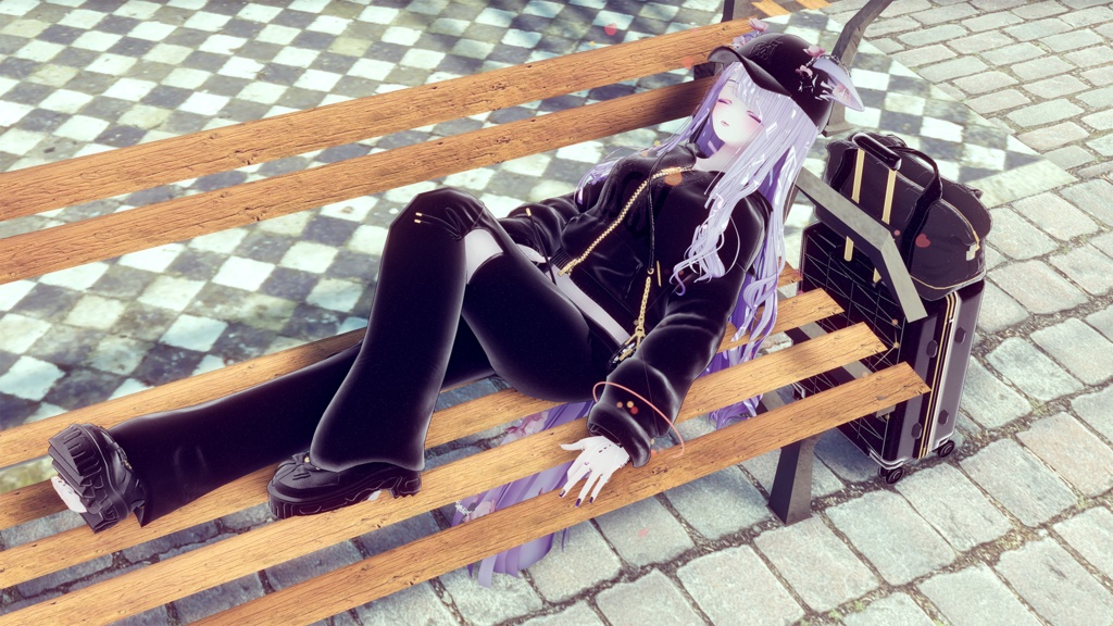 74アバター相当空港コーデ フェリクサ Felixa(VRChat向衣装)#mumu_shop