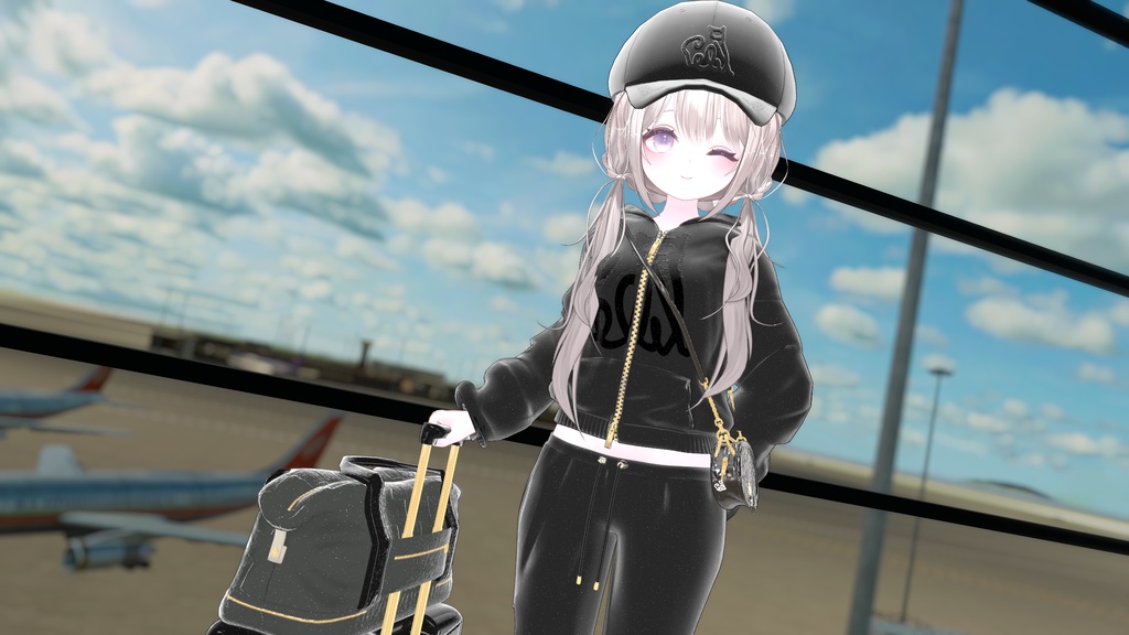 74アバター相当空港コーデ フェリクサ Felixa(VRChat向衣装)#mumu_shop