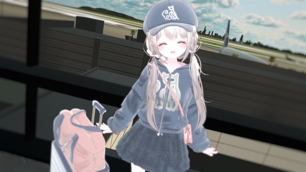 74アバター相当空港コーデ フェリクサ Felixa(VRChat向衣装)#mumu_shop
