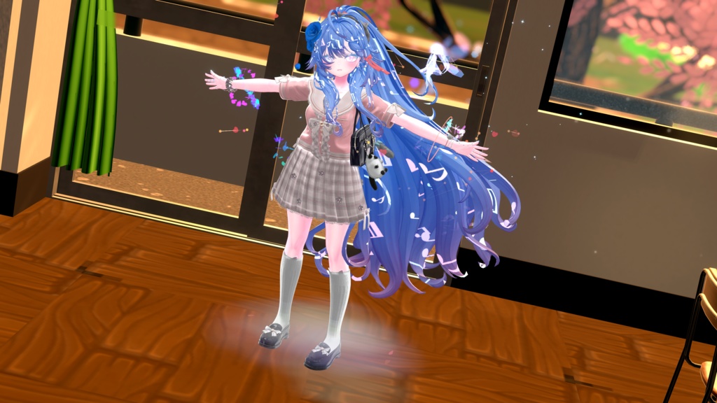 104アバター相当制服コーデ さくらいろひまりねこ(26バリエーション、VRChat向衣装)#mumu_shop