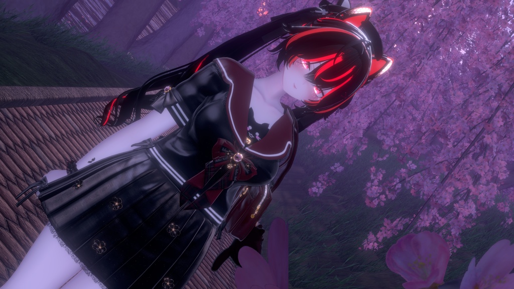 104アバター相当制服コーデ さくらいろひまりねこ(26バリエーション、VRChat向衣装)#mumu_shop