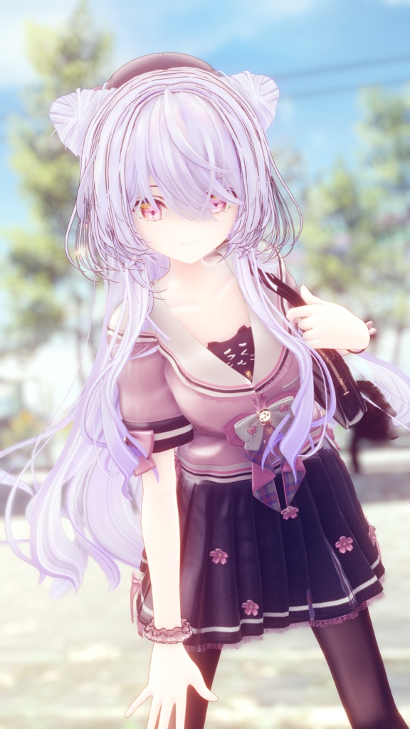 104アバター相当制服コーデ さくらいろひまりねこ(26バリエーション、VRChat向衣装)#mumu_shop