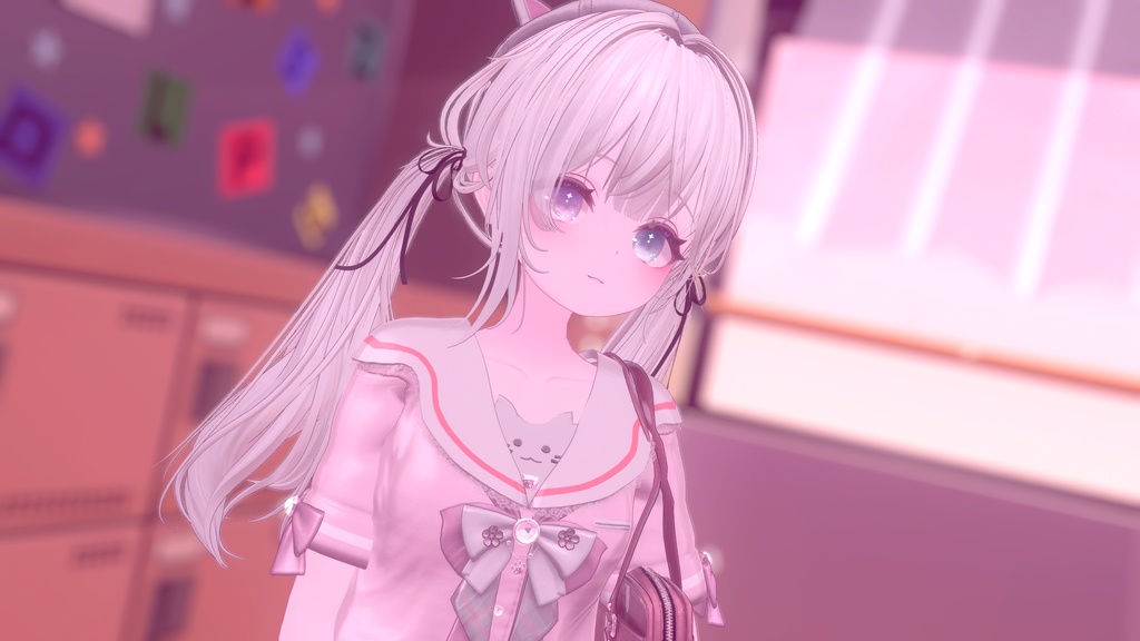 104アバター相当制服コーデ さくらいろひまりねこ(26バリエーション、VRChat向衣装)#mumu_shop