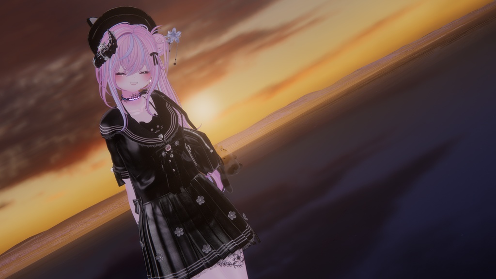 104アバター相当制服コーデ さくらいろひまりねこ(26バリエーション、VRChat向衣装)#mumu_shop