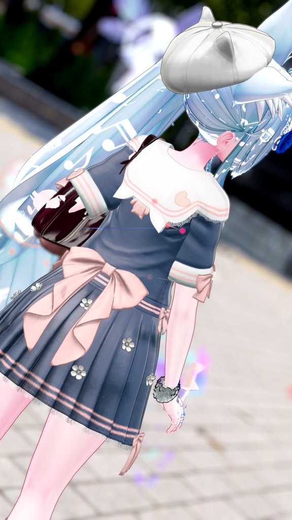 104アバター相当制服コーデ さくらいろひまりねこ(26バリエーション、VRChat向衣装)#mumu_shop