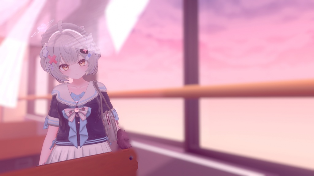 104アバター相当制服コーデ さくらいろひまりねこ(26バリエーション、VRChat向衣装)#mumu_shop