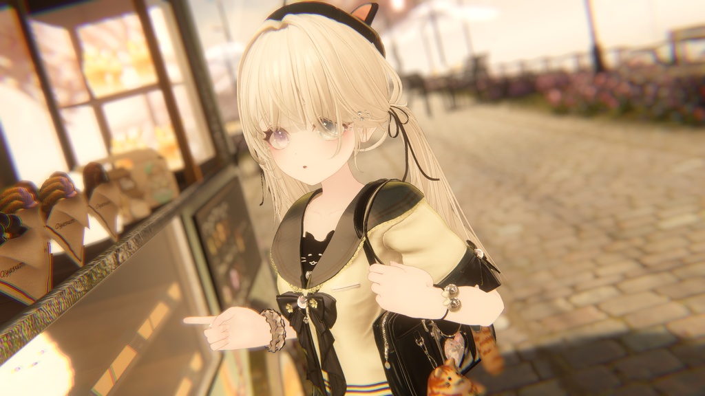104アバター相当制服コーデ さくらいろひまりねこ(26バリエーション、VRChat向衣装)#mumu_shop