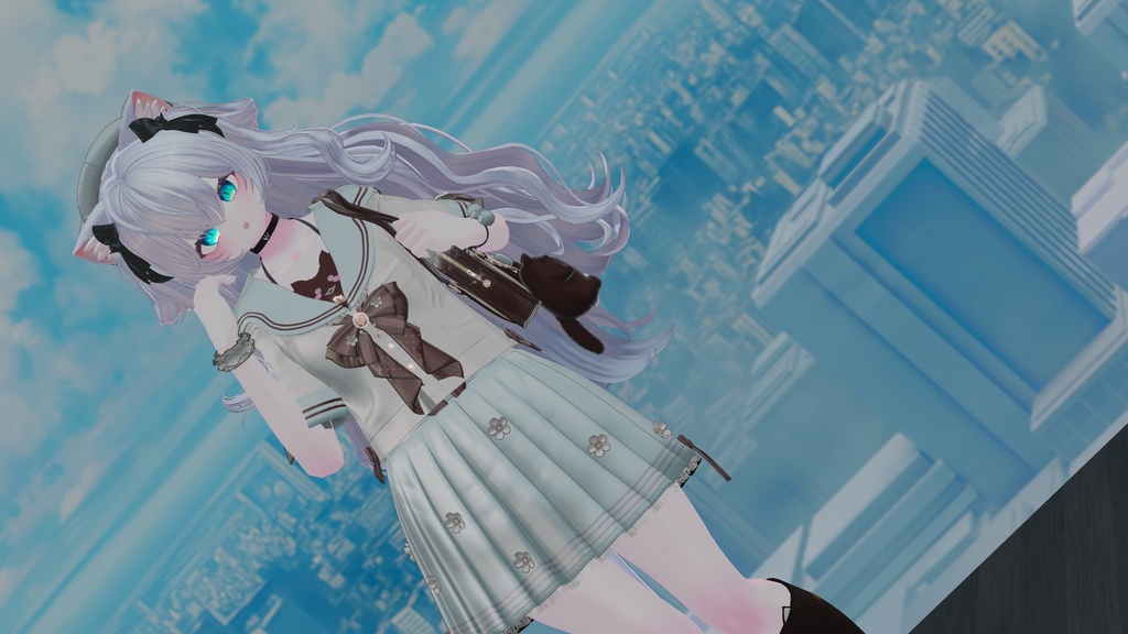 104アバター相当制服コーデ さくらいろひまりねこ(26バリエーション、VRChat向衣装)#mumu_shop