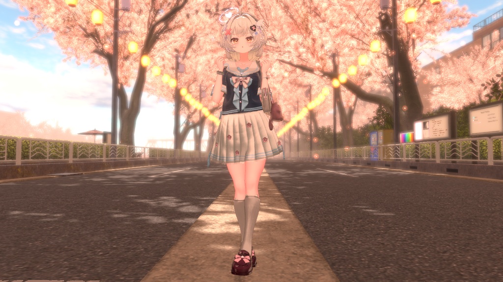 104アバター相当制服コーデ さくらいろひまりねこ(26バリエーション、VRChat向衣装)#mumu_shop