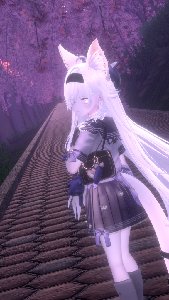 104アバター相当制服コーデ さくらいろひまりねこ(26バリエーション、VRChat向衣装)#mumu_shop