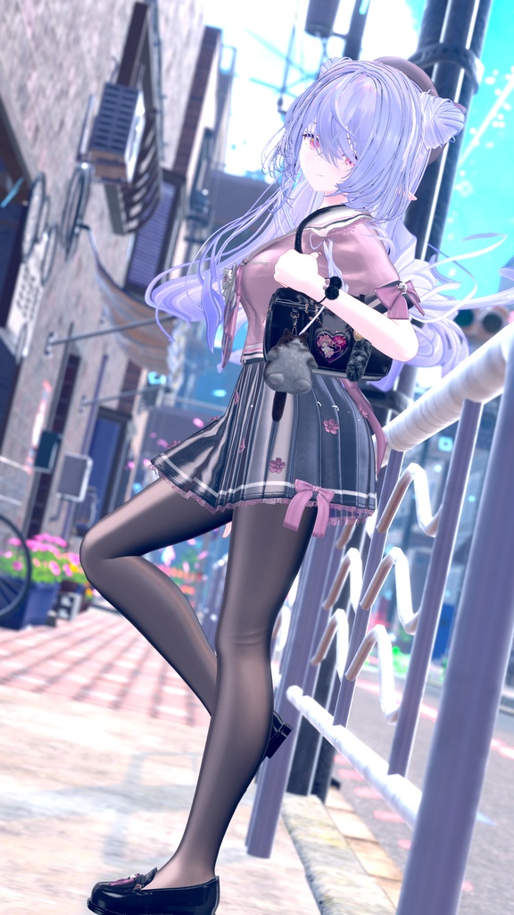 104アバター相当制服コーデ さくらいろひまりねこ(26バリエーション、VRChat向衣装)#mumu_shop