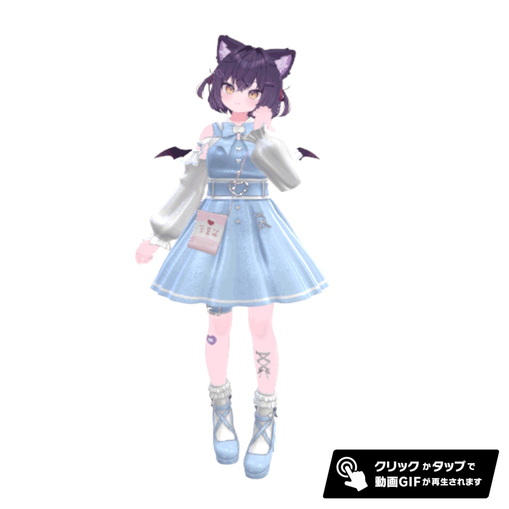 38アバター相当対応地雷風コーデFragile Heart-フラジールハート(VRChat向衣装)#mumu_shop