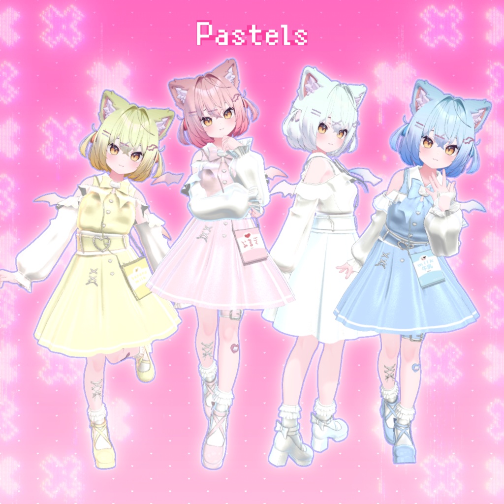 38アバター相当対応地雷風コーデFragile Heart-フラジールハート(VRChat向衣装)#mumu_shop