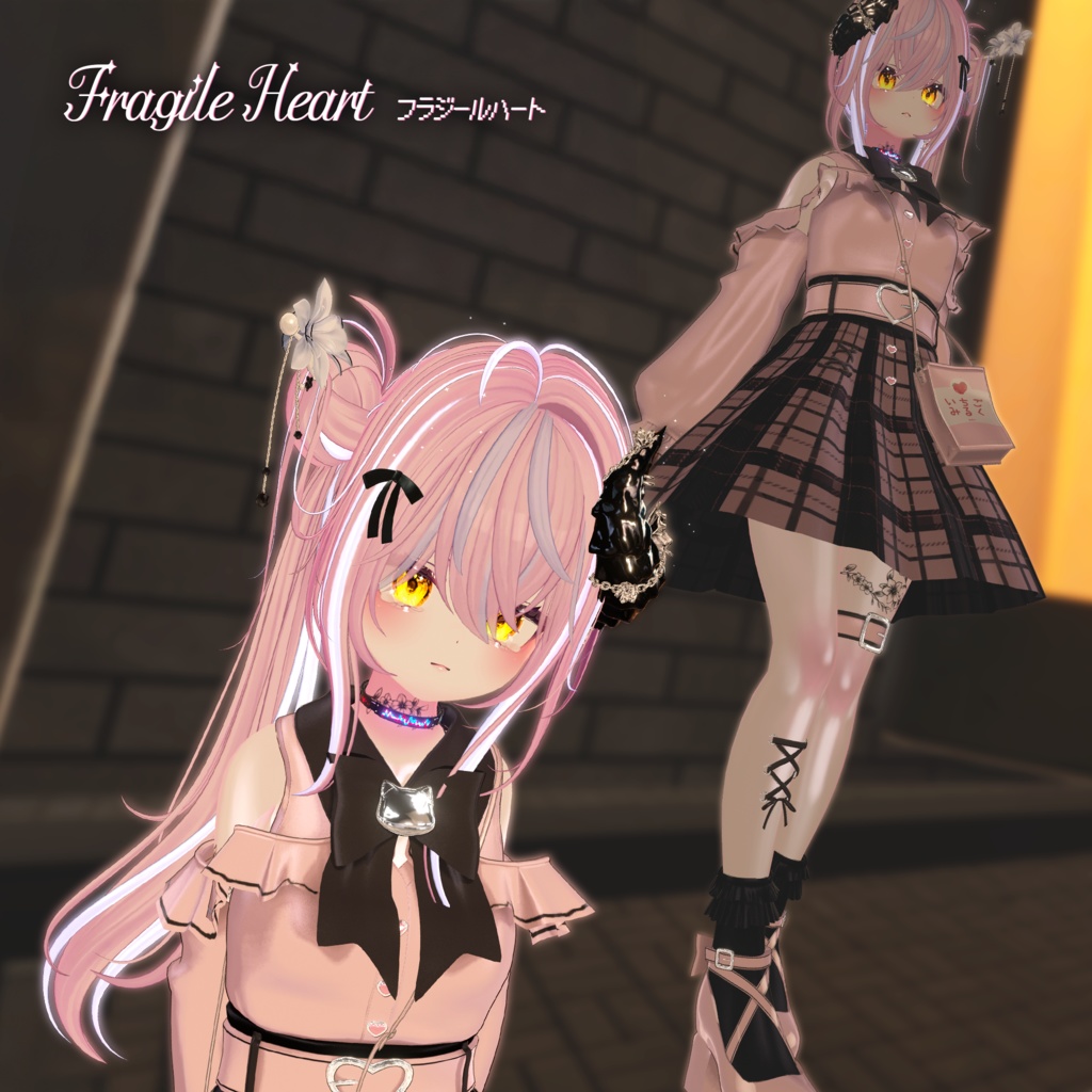 38アバター相当対応地雷風コーデFragile Heart-フラジールハート(VRChat向衣装)#mumu_shop