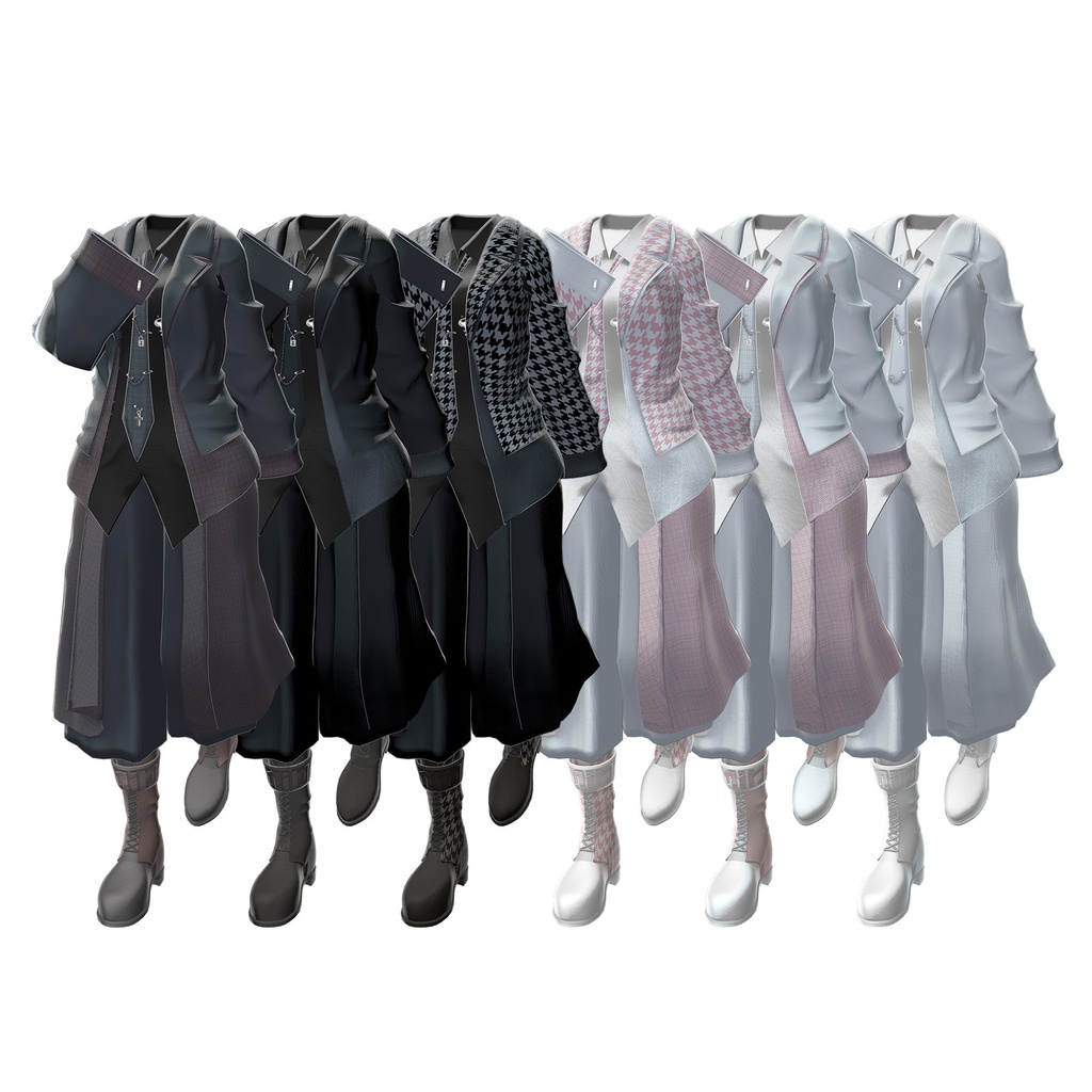 21アバター相当対応Liminal-Xリミナルクロス(VRChat向衣装)#mumu_shop