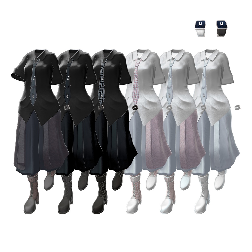 21アバター相当対応Liminal-Xリミナルクロス(VRChat向衣装)#mumu_shop