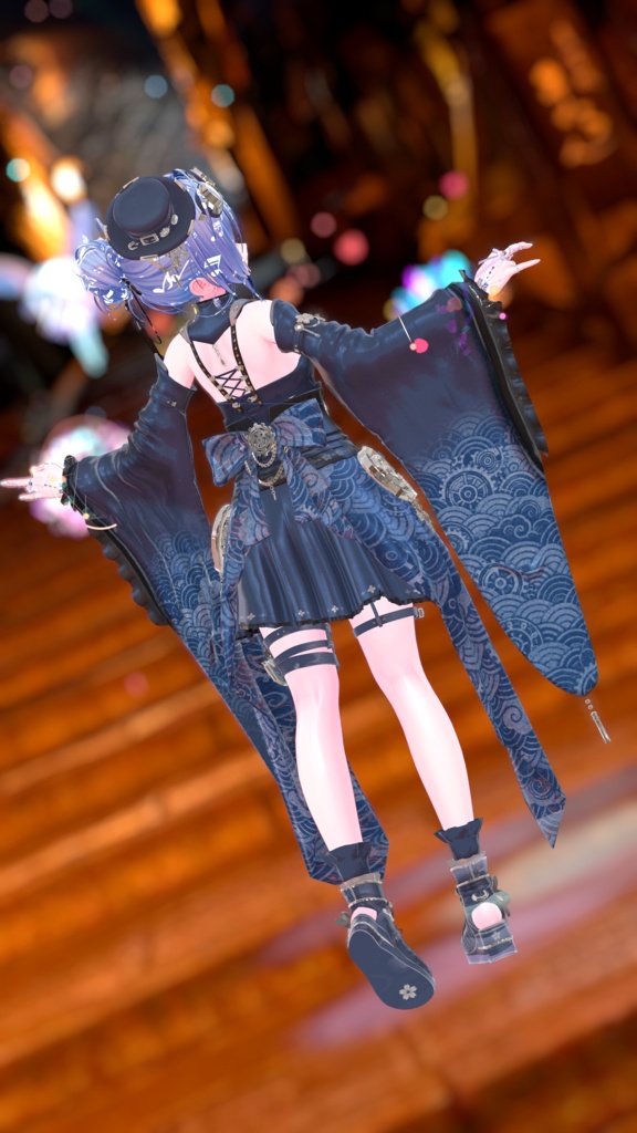 102アバター相当 和風スチームパンク衣装 「蒸気桜綺譚」#mumu_shop