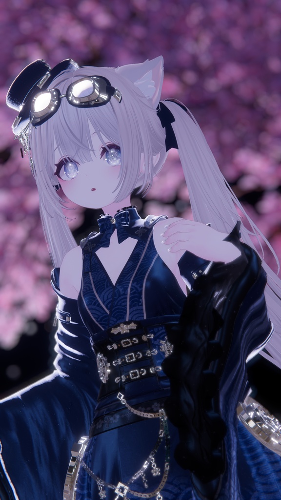 102アバター相当 和風スチームパンク衣装 「蒸気桜綺譚」#mumu_shop