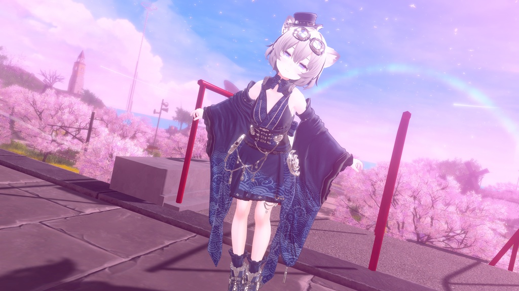 セール中🥰102アバター相当 和風スチームパンク衣装 「蒸気桜綺譚」#mumu_shop