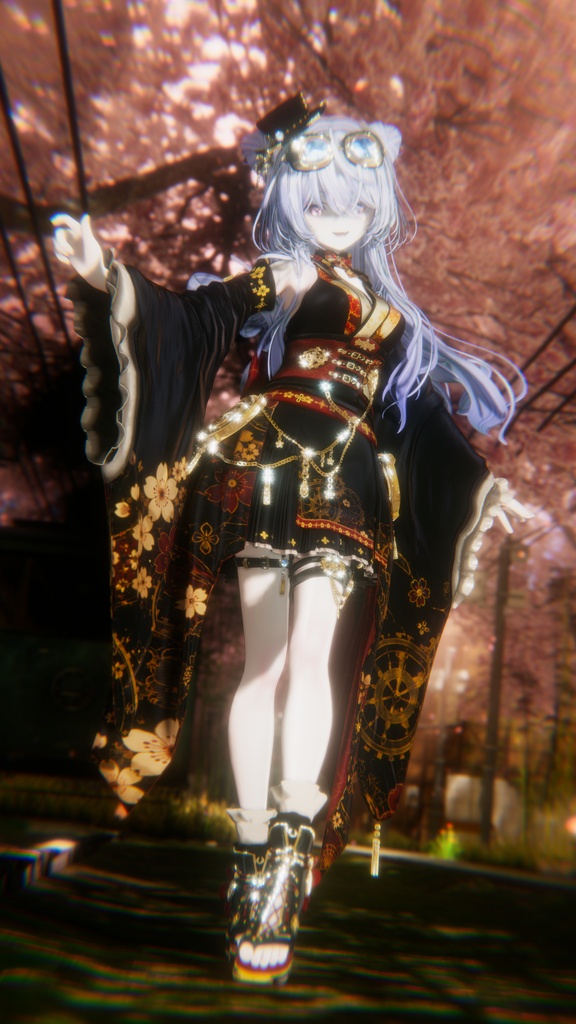 102アバター相当 和風スチームパンク衣装 「蒸気桜綺譚」#mumu_shop