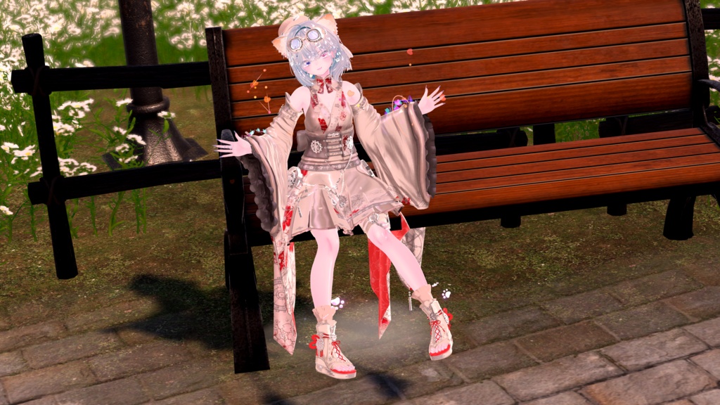 102アバター相当 和風スチームパンク衣装 「蒸気桜綺譚」#mumu_shop