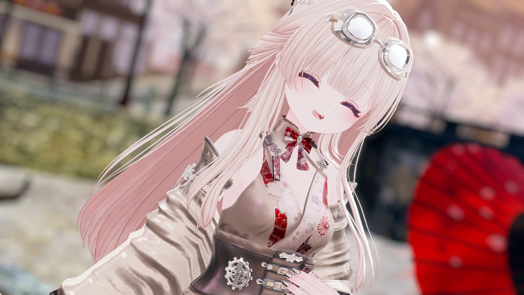 102アバター相当 和風スチームパンク衣装 「蒸気桜綺譚」#mumu_shop
