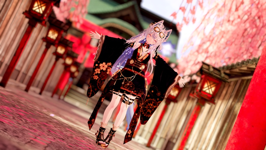 102アバター相当 和風スチームパンク衣装 「蒸気桜綺譚」#mumu_shop