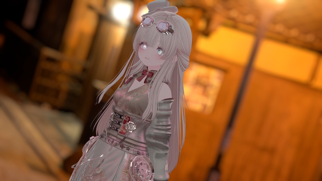 102アバター相当 和風スチームパンク衣装 「蒸気桜綺譚」#mumu_shop