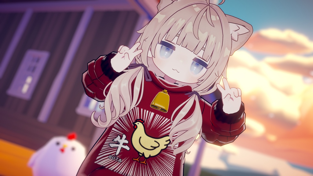 まめきぷコロネ衣装&移動モーション「キャトラれーしょん」#mumu_shop
