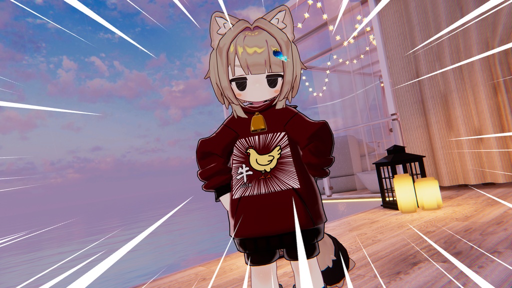 まめきぷコロネ衣装&移動モーション「キャトラれーしょん」#mumu_shop