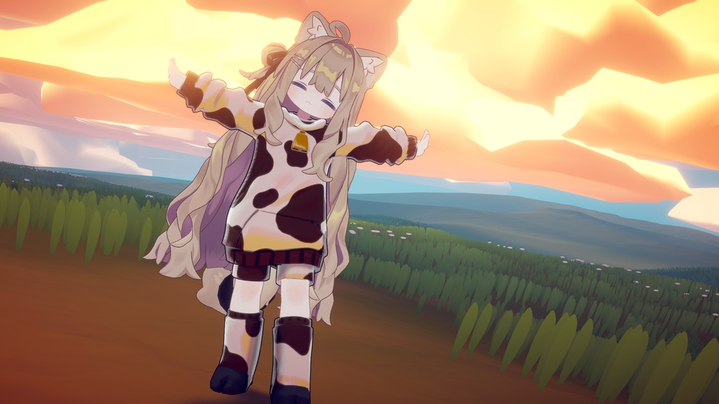 まめきぷコロネ衣装&移動モーション「キャトラれーしょん」#mumu_shop