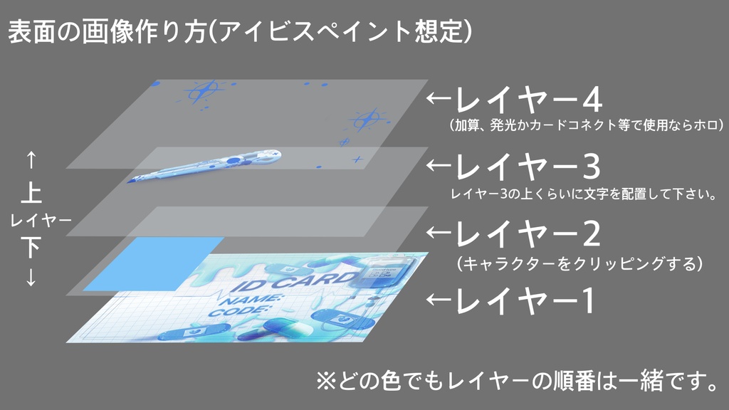 病みかわIDカード風素材