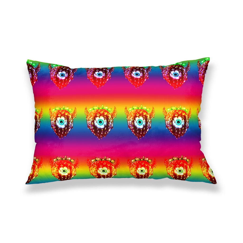 strawberryMonster pillow
