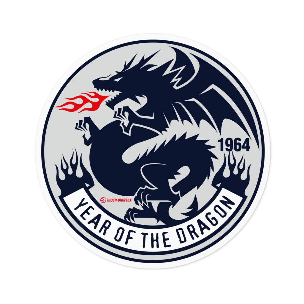 YEAR OF THE DRAGON 1964ステッカー