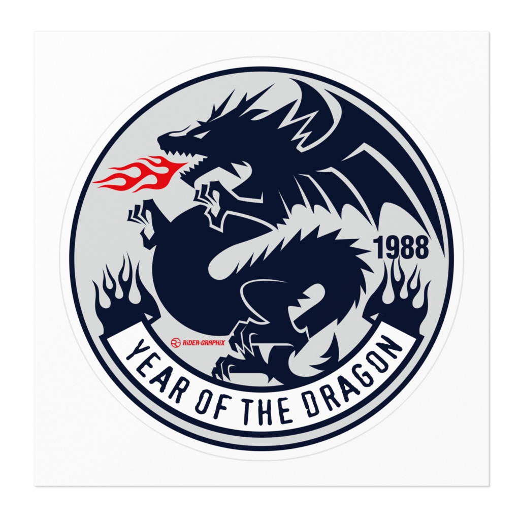 YEAR OF THE DRAGON 1988ステッカー