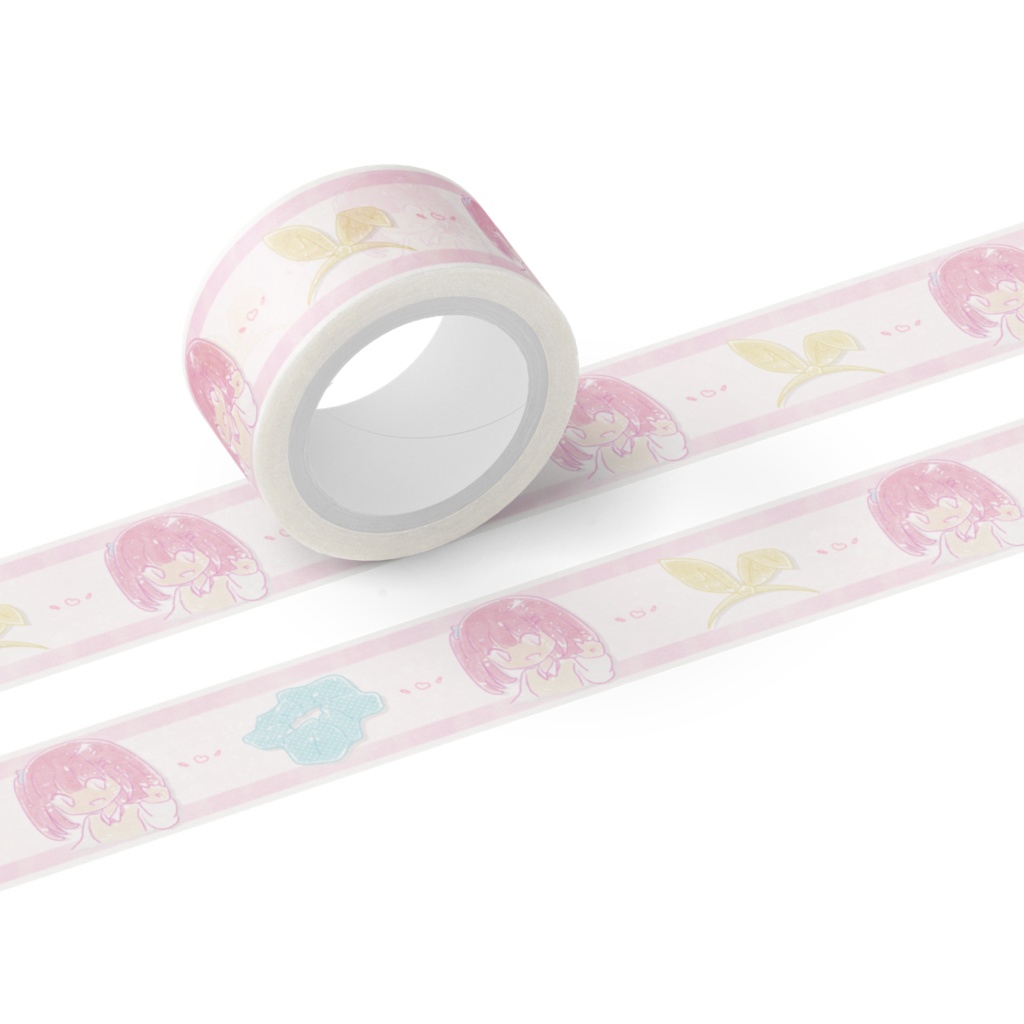 ピンクの子のマスキングテープ01