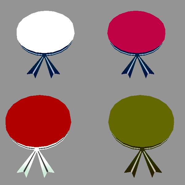 【VRChat向け】セーラー風ベレー帽【アクセサリー】