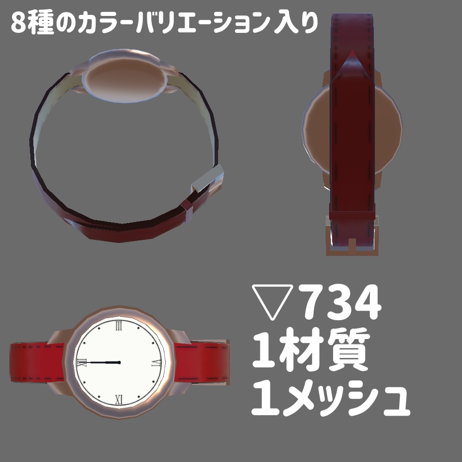 【VRchat向けギミック】滞在時間がわかる腕時計【アバター用小物】